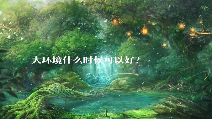 大环境什么时候可以好？