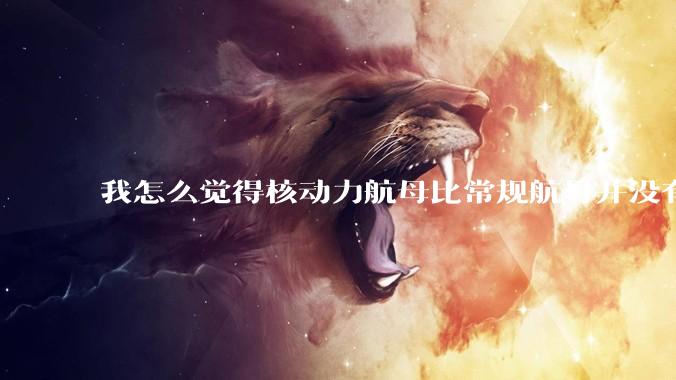 我怎么觉得核动力航母比常规航母并没有多大优势？